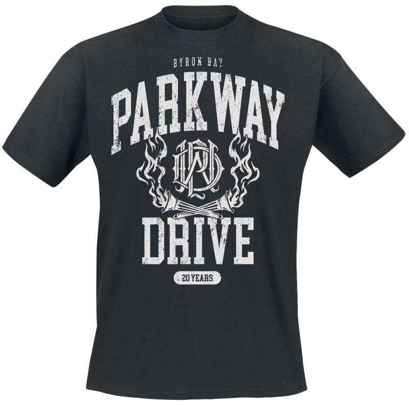 Parkway Drive T-Shirt - 20 Years Crest - S bis XXL - für Männer - Größe L - schwarz  - Lizenziertes Merchandise! Parkway Drive T-Shirt - 20 Years Crest - S bis XXL - für Männer - Größe L - schwarz  - Lizenziertes Merchandise! von Parkway Drive