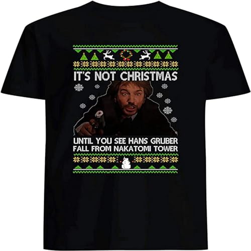 Men's Burgerteeusa It's Not Christmas Until You See Hans Gruber Fall from Nakatomi Tower Shirt Black XXL Men's Burgerteeusa It's Not Christmas Until You See Hans Gruber Fall from Nakatomi Tower Shirt Black XXL von Parlede