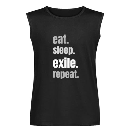 Path of Exile Action Games Power Dark 2021 Eat Sleep Exile Repea Cotton Men's Vests Tank Tops O-Neck 100% Cotton Undershirts Unisex Sleeveless T-Shirt XL Path of Exile Action Games Power Dark 2021 Eat Sleep Exile Repea Cotton Men's Vests Tank Tops O-Neck 100% Cotton Undershirts Unisex Sleeveless T-Shirt XL von Parlede