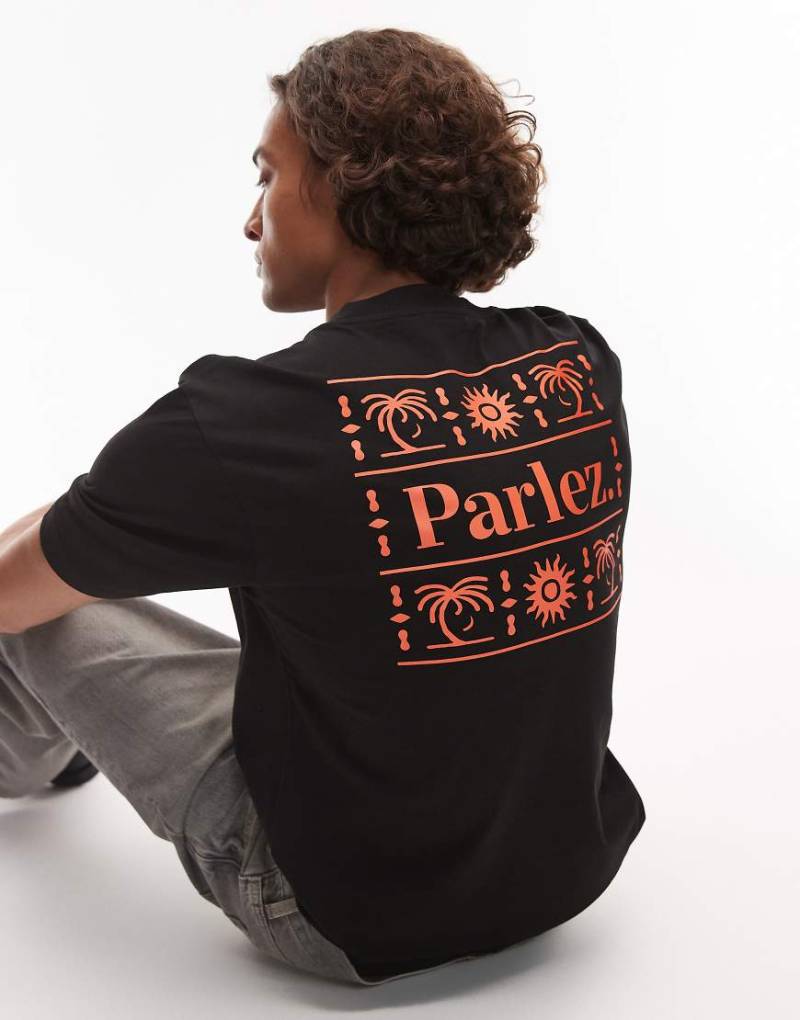 Parlez - Ardor - T-Shirt in Schwarz mit Motivdruck hinten von Parlez