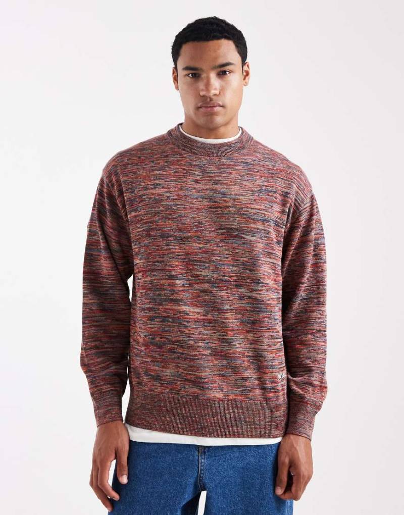Parlez - Bunter Space-Dye-Strickpullover mit Rundhalsausschnitt und gesticktem Logo von Parlez