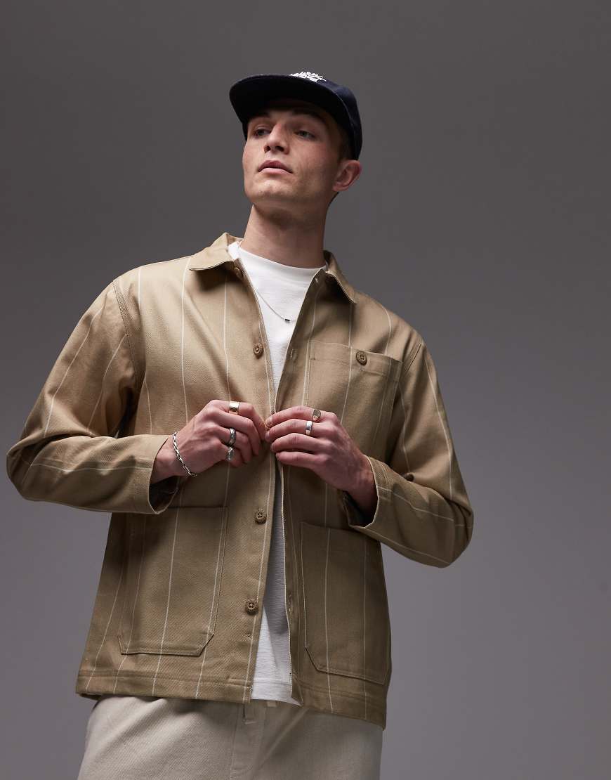 Parlez - Chore-Jacke in Graubeige mit „Flow"-Logodetail-Bunt Parlez - Chore-Jacke in Graubeige mit „Flow"-Logodetail-Bunt von Parlez
