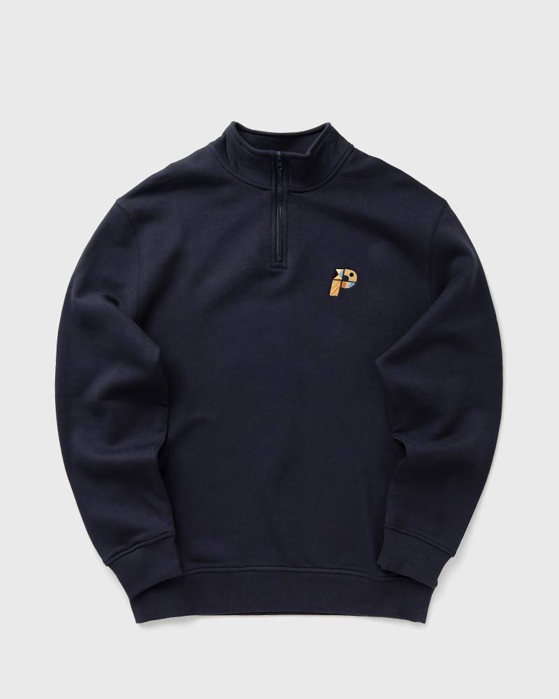 Parlez Warner 1/4 Zip men Half-Zips blue in Größe:L von Parlez