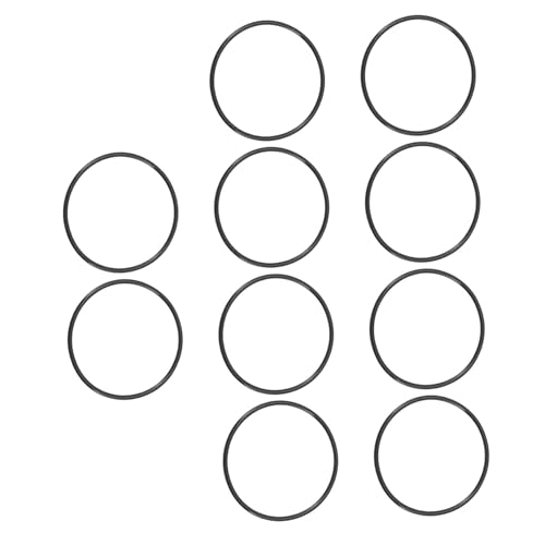 Parliky 10 Stück 10 teiliges schwarzes hochelastisches Silikon Jelly Armbänder dehnbar vielseitig als Wristbands und Haargummis für Partys von Parliky