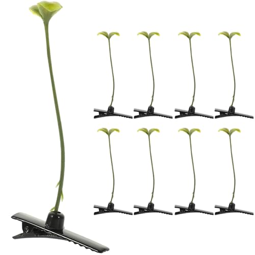 Parliky 10 Stück Teiliges Bohnensprossen Haarklammern Pflanzliches Design Stabile Basis Niedliche Haarspangen für Damen Cosplay Party Bühnenauftritte von Parliky