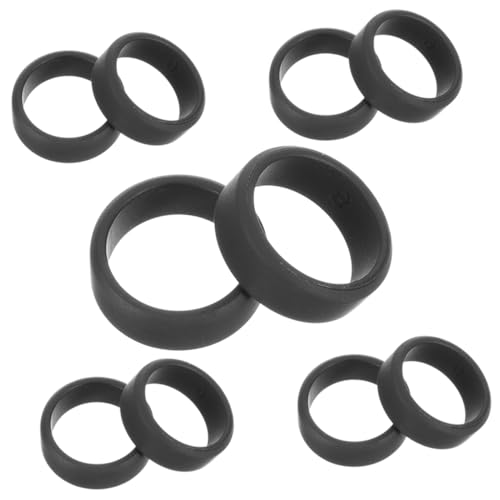 Parliky 10 Stück Teiliges Herren Silikonring Elastische Atmungsaktive Sportringe Kratzfest und Flexibel Geeignet für Schwimmen Training und Alltag Ergonomisch Gestaltet für Langen von Parliky