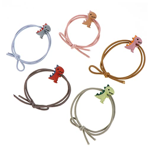 Parliky 10Stücke Cartoon Dinosaurier Haargummis für Mädchen Elastische Haarschleifen Niedlicher Haarschmuck Ideales Haaraccessoire für Kinder und Damen Vielseitig Einsetzbar von Parliky