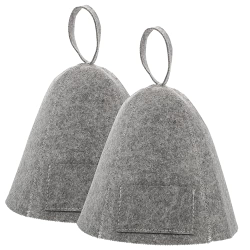 Parliky 2 Stück Hut Für Sauna Weiß Saunahut Für Damen Zopf Duschhaube Duschhaube Für Langes Haar Atmungsaktive Duschhauben Für Damen Haarhaube Für Sauna Dampfbad Badehaube Hat von Parliky