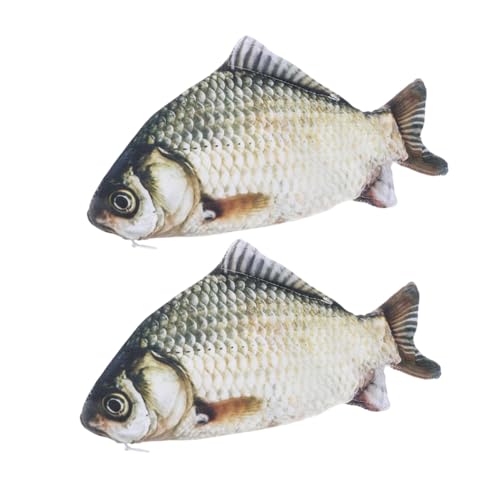 Parliky 2 Stück Teiliges Federmäppchen Fischform Realistische Karpfen Cartoon Stiftemäppchen Multifunktional als Kosmetiktasche und Aufbewahrungstasche für Jungen Mädchen Schule Büro von Parliky