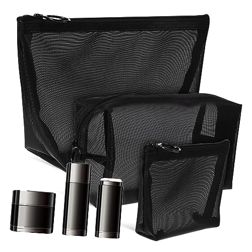 Parliky Reise-kulturbeutel-Set – 3-teiliges Netz-Make-up-Taschen – Kompakt Und Leicht – Ideal Für Damen-kosmetiktisch Und Organizer von Parliky