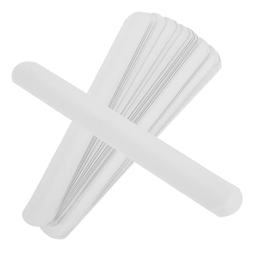 Parliky 30 Stück Teiliges DIY Snap Slap Armband Beidseitig Beschreibbare Weiße Klatscharmbänder Geruchloses Material als Partyzubehör und Mitgebsel für Kindergeburtstag und von Parliky