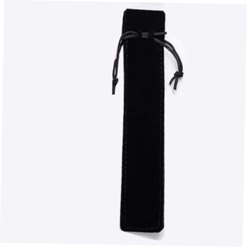 Parliky 30 Stück Teiliges Schwarze Dicke Kordelzug Federmäppchen aus Weichem Samt Schützende Stifttaschen für Kugelschreiber und Kosmetik Tragbare Aufbewahrung für Schule und Büro von Parliky