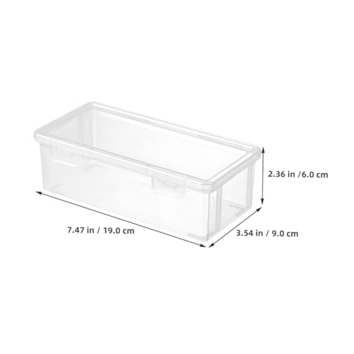 Parliky 4 Stück Große Stapelbare Kunststoff Stiftebox mit Schnappverschluss Transparenter Aufbewahrungsboxen für Organisation von Kunstbedarf und Schreibwaren im Büro und Schule von Parliky