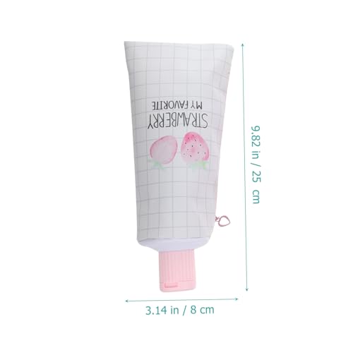 Parliky 4 Stück Teiliges Federmäppchen in Zahncreme Form Große Kapazität Bunte PU Mäppchen Multifunktional Süßes Federmäppchen für Mädchen Praktischer Stifte Organizer von Parliky