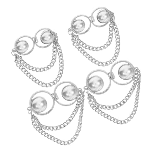 Parliky 4 Stück Teiliges Jeans Taillenspanner aus Robustem Zinklegierungsmaterial Nagelfreie Hosenknöpfe zum Einziehen Sicherer Halt für Damen Herren und Jugendliche Einfache Anwendung von Parliky