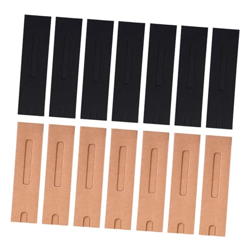 Parliky 40 Stück Teiliges Kraftpapier Stifttaschen Faltbare Stifthüllen und Stiftehalter Praktische Papierbeutel für Schule und Büro Schwarz Naturfarben Einfach zu Nutzen und Robust von Parliky