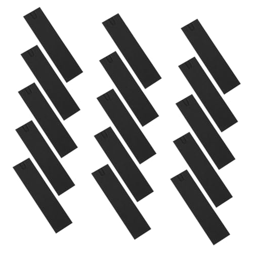 Parliky 50 Stück Federmäppchen mit Fenster Brunnenstiftbeutel Stifttaschen für Verpackungszwecke Bleistifthülle Bleistiftorganisator Stift-Display-Hülle Bleistifthalter schwarzer Karton von Parliky