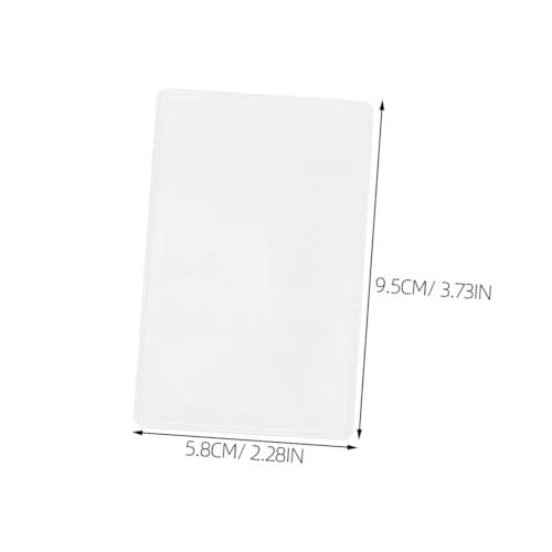 Parliky 50 Stück Transparente Kunststoff Kartenhüllen Wasserfest Schützend für Ausweise Kreditkarten Visitenkarten Leicht und Vielseitig Einsetzbar von Parliky