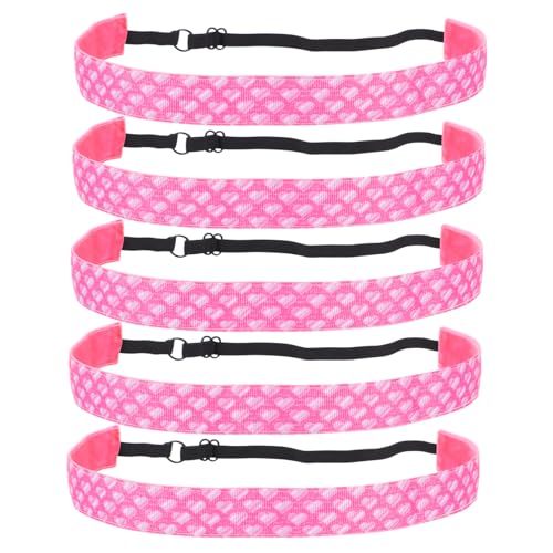 Parliky 5stücke Sporthaarband Stretchy Stirnbänder Sport-stirnbänder Elastische Sport Haarbänder Kopftücher Lauf-haarbänder Haar-accessoires von Parliky