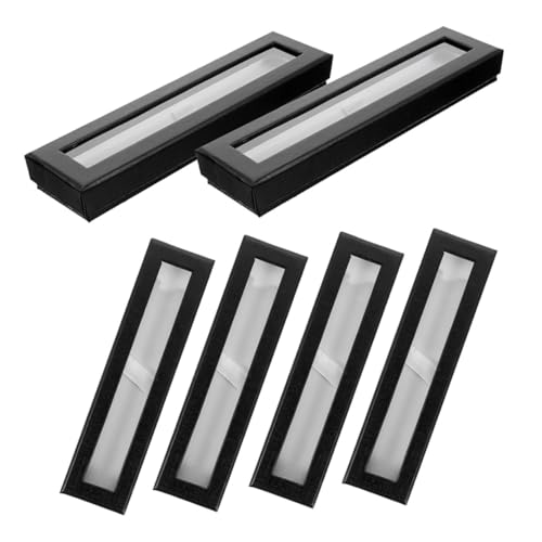 Parliky 6 Stück Teiliges Kleine Papier Stiftbox mit Transparentem Fenster Praktische Aufbewahrung und Geschenkverpackung für Füller Kugelschreiber und Bleistifte Leicht und Tragbar für von Parliky