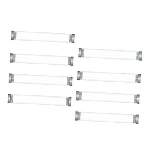 Parliky 8 Stück Transparente Kunststoff Stiftebox Teilig Zylindrische Aufbewahrung für Kugelschreiber und Bleistifte Stabiles Pencil Storage Case mit Praktischem Klickverschluss als von Parliky