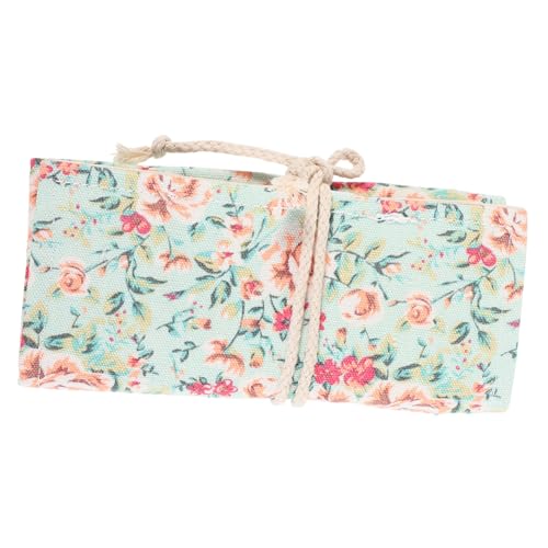 Parliky Canvas Federmäppchen Rollmäppchen mit Fächern Langlebige Flexible Stifttasche aus Robustem Farbechtem Canvas Platzsparend Aufrollbar als Bleistift Organizer und Stifthaltebeutel von Parliky