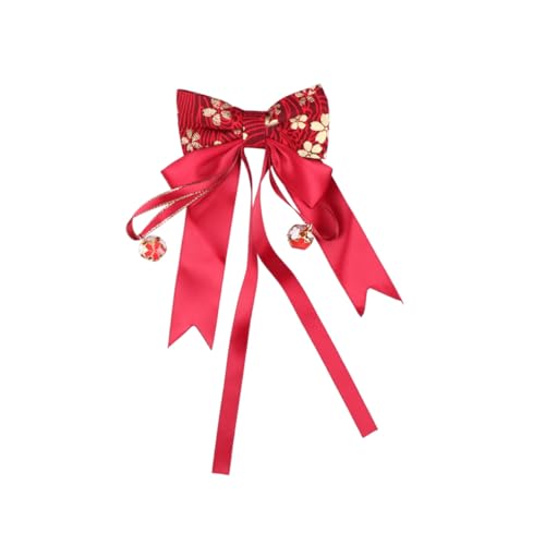 Parliky Chinesischer Haarschmuck Mädchen Haarklammer Bowknot Design Festlicher Kopfschmuck für Neujahr und Lunar Year Dekoration Stil Kopfaccessoire von Parliky