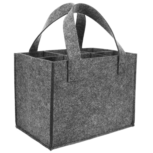 Parliky Filz Weinflaschentasche Flaschen Tragbar Leicht Praktisch Robust Dekorativ Weintasche Für Zuhause Und Feiertage von Parliky