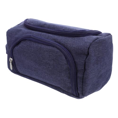 Parliky Großes Fassungsvermögen Federmäppchen mit Fächern Strapazierfähiges Schreibwarenetui für Teenager Vielseitig für Schule Büro und Reisen Reißverschlussgesichert Blau von Parliky