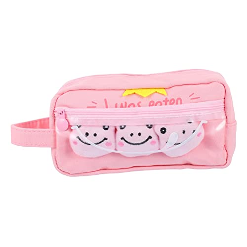 Parliky Großes Federmäppchen mit Frosch Kreative Schüler Stiftetasche Robuster Reißverschluss Geräumig für Schulbedarf Tragbares Cartoon Federmäppchen von Parliky