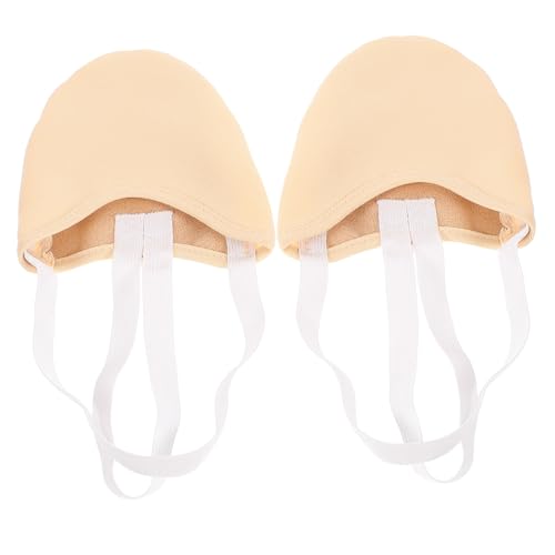 Parliky Halbsohlen Tanzschuhe Leicht Atmungsaktiv mit Verschleißfestem Zehenschutz für Ballett Mädchen Pilates Yoga rutschfest und Komfortabel Hellgoldfarben von Parliky