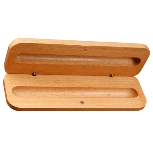 Parliky Holz Stiftebox mit Sicherem Verschluss Tragbarer Organizer für Kugelschreiber und Bleistifte Eleganter Schreibtisch Stifthalter Geschenkbox für Büro Schule Business von Parliky