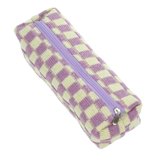 Parliky Karierte Multifunktionale Federmappe mit Reißverschluss Leichter mit Großem Stauraum für Stifte Lineal Notizen für Schüler Lehrer und Outdoor künstler von Parliky