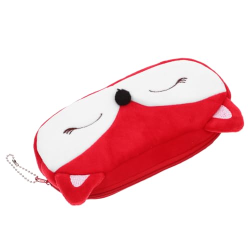 Parliky Kawaii Plüsch Federmäppchen Für Mädchen Große Kapazität Reißverschluss Stifte Tasche Süßes Cartoon Design Niedlicher Schulbedarf Für Mädchen Und Jungen von Parliky