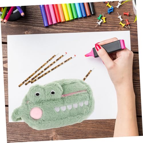 Parliky Plüsch Federmäppchen mit Süßem Tierdesign Leichtes Kompaktes Mäppchen für Schüler Robust mit Reißverschluss zur Aufbewahrung von Stiften Radiergummi und Kleinen Schulutensilien von Parliky