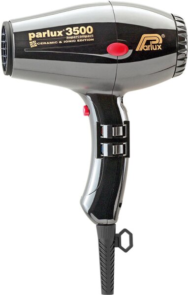 Parlux 3500 Supercompact Ceramic + Ionic 2000 Wat, Schwarz von Parlux
