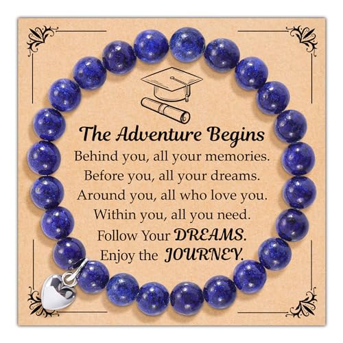 2024 Abschlussgeschenke für sie, Abschluss-Geschenke für Frauen, inspirierender Kompass/Herz-Abschluss-Armbänder mit Geschenknachrichtskarte für Frauen, Tochter, Schwester, Freunde, 7-9 inches, Stein 2024 Abschlussgeschenke für sie, Abschluss-Geschenke für Frauen, inspirierender Kompass/Herz-Abschluss-Armbänder mit Geschenknachrichtskarte für Frauen, Tochter, Schwester, Freunde, 7-9 inches, Stein von Parma77