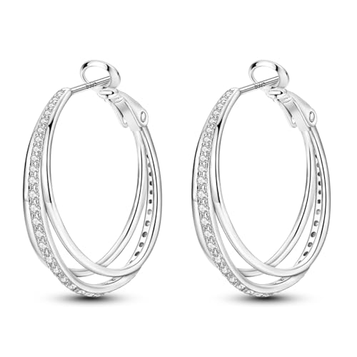 Parmuz Creolen aus 925er-Sterlingsilber für Damen Schmetterling groß, klein, Huggie, verschiedene hypoallergene, modische, trendige Ohrringe, Schmuck für Geburtstagsfeier Parmuz Creolen aus 925er-Sterlingsilber für Damen Schmetterling groß, klein, Huggie, verschiedene hypoallergene, modische, trendige Ohrringe, Schmuck für Geburtstagsfeier von Parmuz