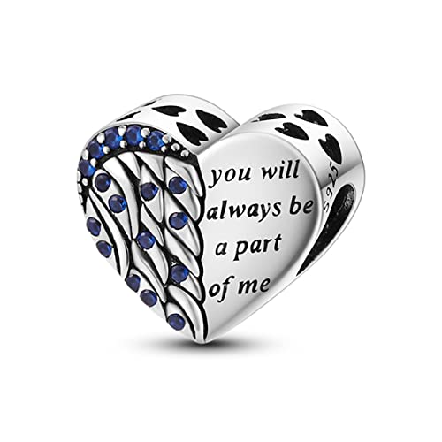 Parmuz 925 Sterling Silber Charm für Armband Halskette baumeln Liebe Mama Ozean Reise Schmetterling Party Geburtstag Charm Perlen Anhänger DIY Schmuck Geschenk für Frauen von Parmuz