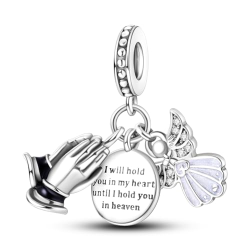 Parmuz 925 Sterling Silber Charm für Armband Halskette baumeln Liebe Mama Ozean Reise Schmetterling Party Geburtstag Charm Perlen Anhänger DIY Schmuck Geschenk für Frauen von Parmuz