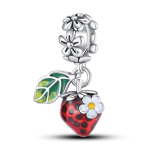 Parmuz 925 Sterling Silber Charms für Armbänder und Halsketten Glas Schmetterling Stern Mond süße Katze Glücksarmband Charm Perlen Ästhetische Peandant Geschenk für Frau von Parmuz