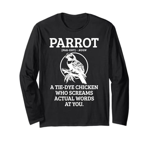 Papageienliebhaber, Ara, Papagei, Mama, Papagei, lustig Langarmshirt Papageienliebhaber, Ara, Papagei, Mama, Papagei, lustig Langarmshirt von Parrot Lover Apparel & Gifts