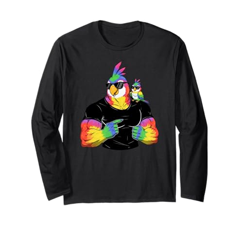 Lustiger Papagei Papa Vater Opa Vatertag Herren Damen Langarmshirt Lustiger Papagei Papa Vater Opa Vatertag Herren Damen Langarmshirt von Parrot Lovers Fathers Day Costume for Men
