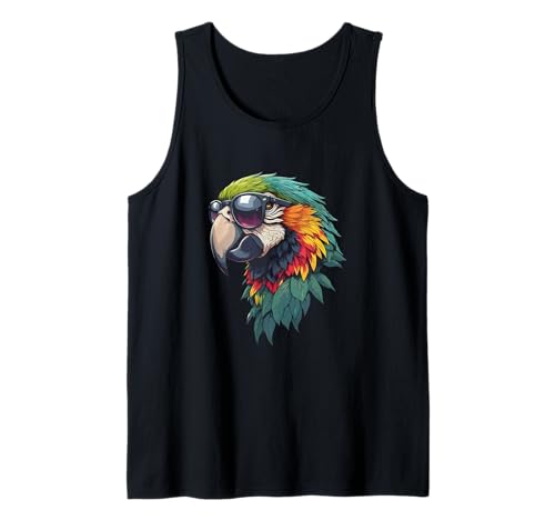 Papageienhemd für Kinder, Papageienhemd für Herren, Papagei für Jungen Tank Top von Parrot shirt for women, parrot shirt for girls