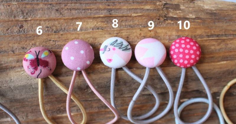 Haargummi Haargummis Gummiband Zopfhalter Haarhalter Kinder Junge Mädchen Geburtstag Taufe Einschulung von ParsUniqueELD