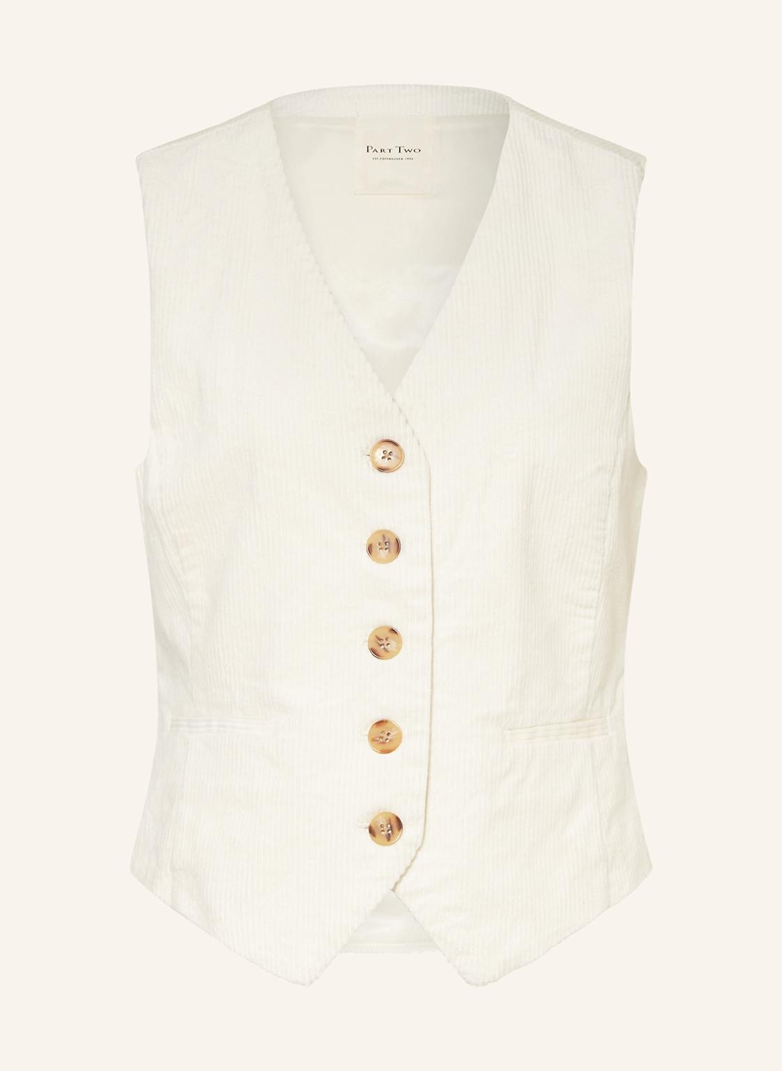 Part Two Blazerweste Linka Aus Cord weiss von Part Two