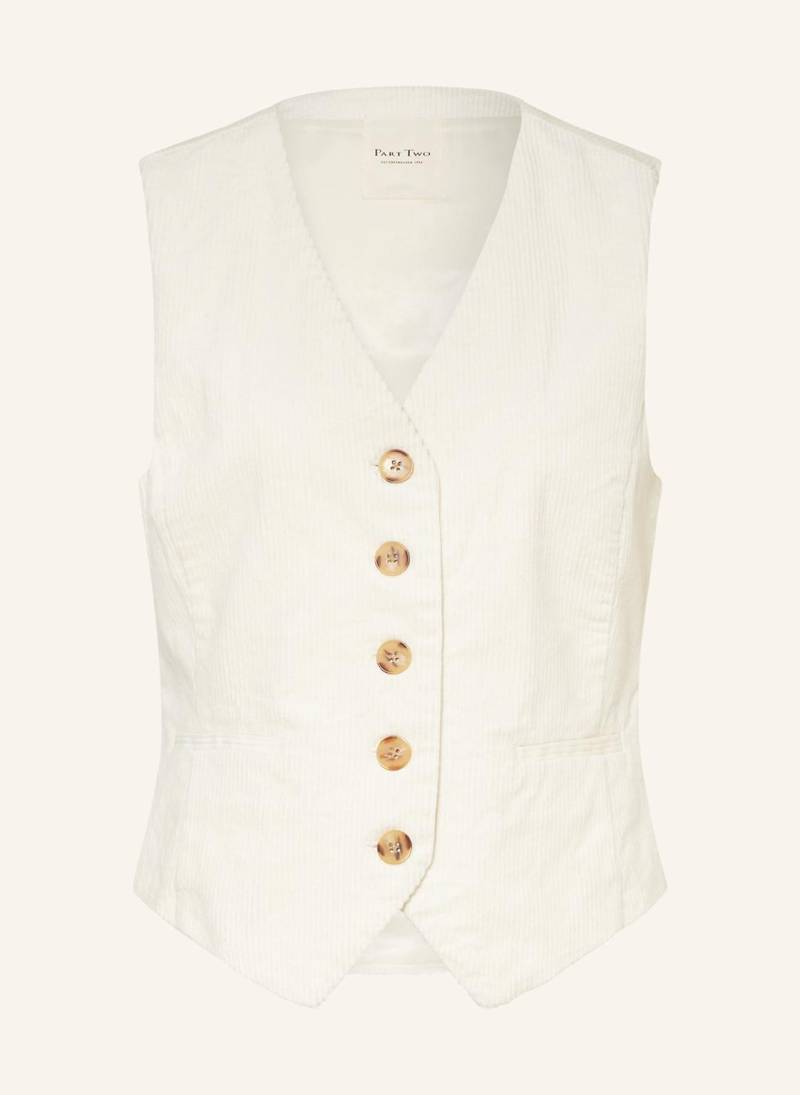 Part Two Blazerweste Linka Aus Cord weiss von Part Two