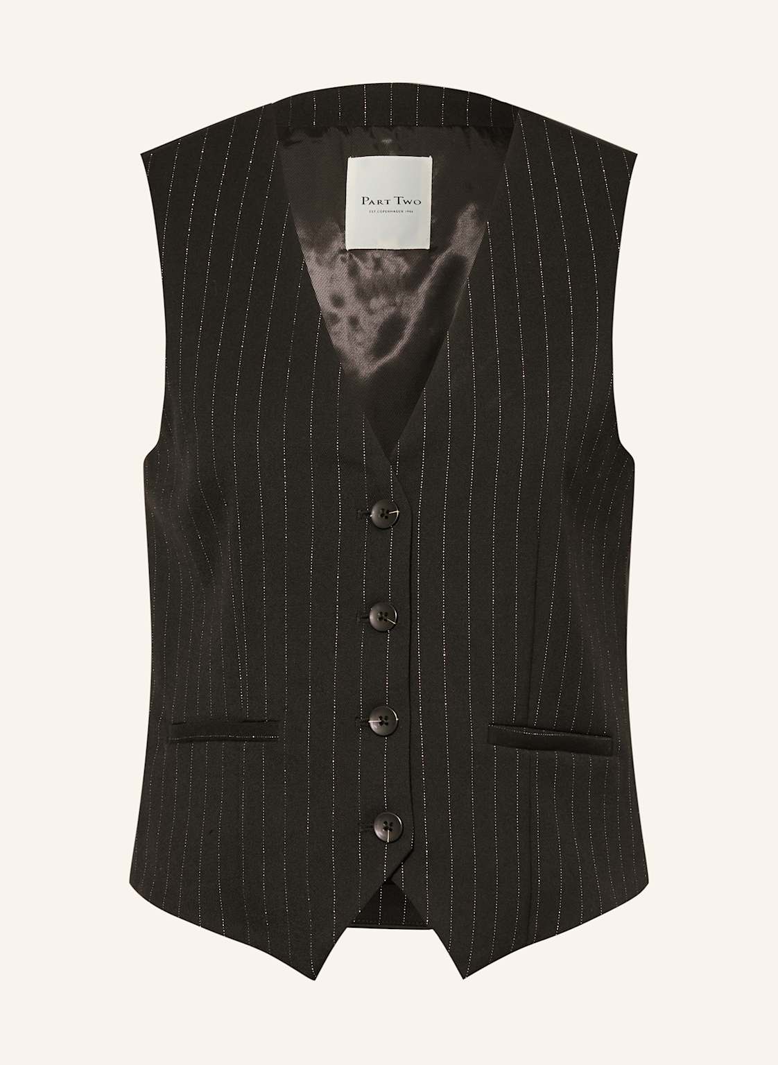 Part Two Blazerweste Valentinepw Mit Glitzergarn schwarz von Part Two