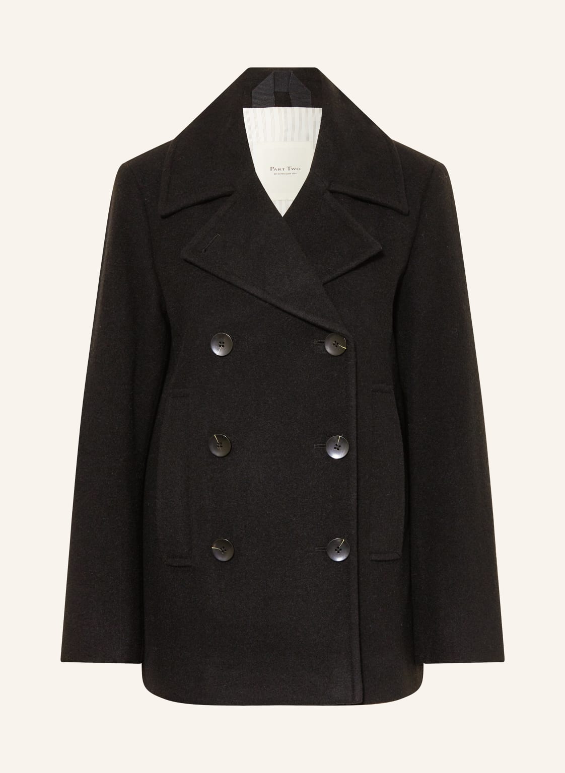 Part Two Cabanjacke Satinapw schwarz von Part Two