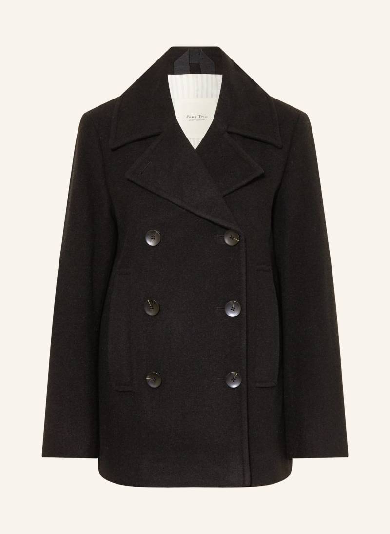 Part Two Cabanjacke Satinapw schwarz von Part Two